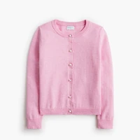 Girls' Casey cardigan sweater with pearl buttons