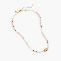 Tiny multicolored beaded necklace