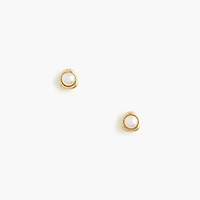 Pearl stud earrings