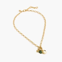 Double-chainlink charm necklace