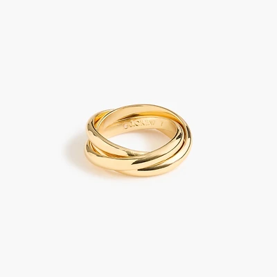 Gold trinity ring