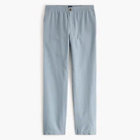 Linen-cotton blend drawstring pant