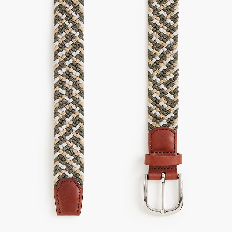 Mixed-rope stretch belt
