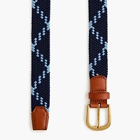 Zigzag-stitch rope belt