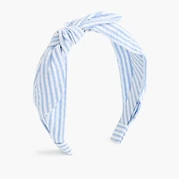 Girls' seersucker bow headband