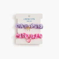 Girls' charm scrunchies set-of-two