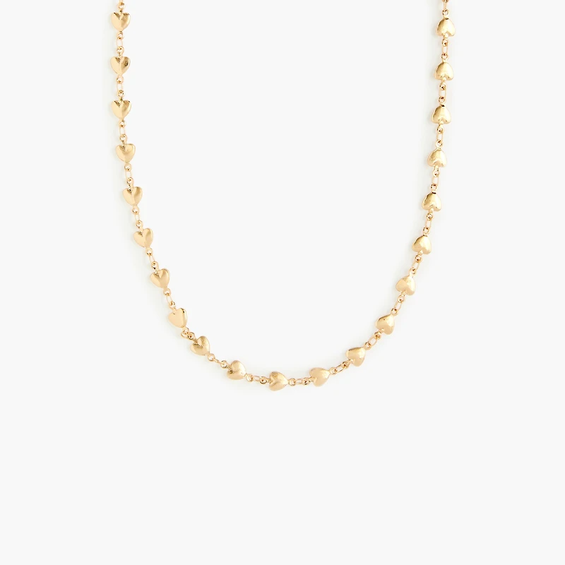 Girls' heart chain necklace