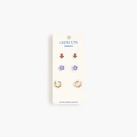 Girls' flower earrings set