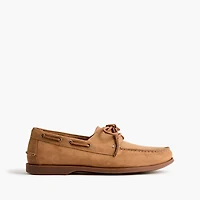 Sueded boat shoes