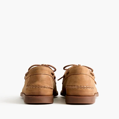 Leather boat shoes