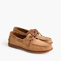 Sueded boat shoes