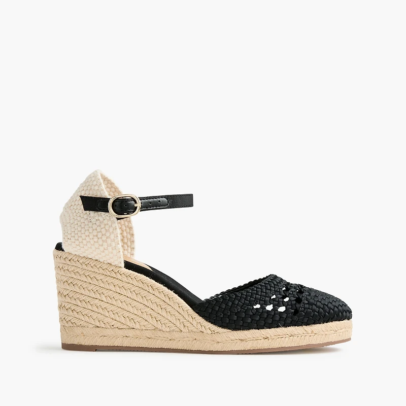 Crochet espadrille wedges