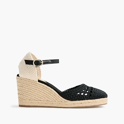 Crochet espadrille wedges