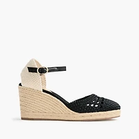 Crochet espadrille wedges