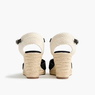 Crochet espadrille wedges