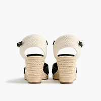 Crochet espadrille wedges