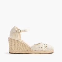 Crochet espadrille wedges