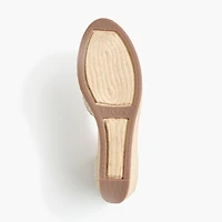 Crochet espadrille wedges