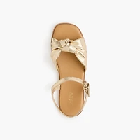Girls' knotted sandals