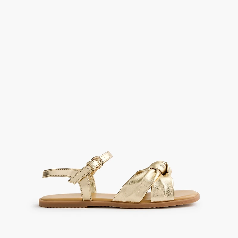 Girls' knotted sandals