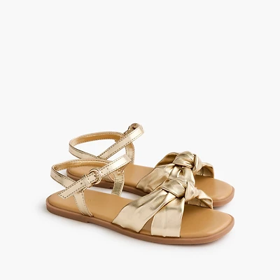 Girls' knotted sandals