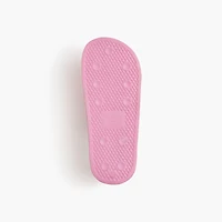 Girls' eyelet slide sandals