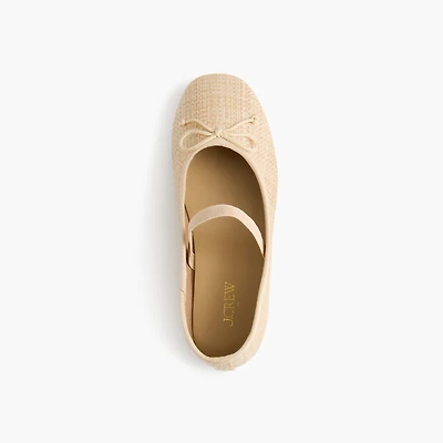 Girls' woven Mary Janes
