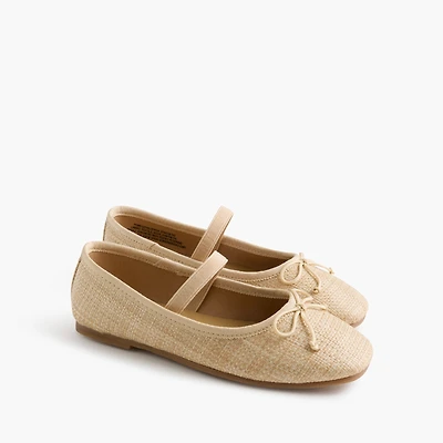 Girls' woven Mary Janes