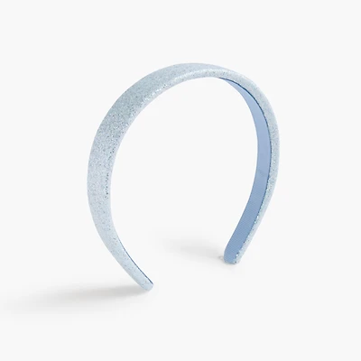 Girls' glitter puff headband