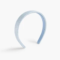 Girls' glitter puff headband