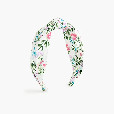 Girls' floral knotted headband