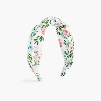 Girls' floral knotted headband