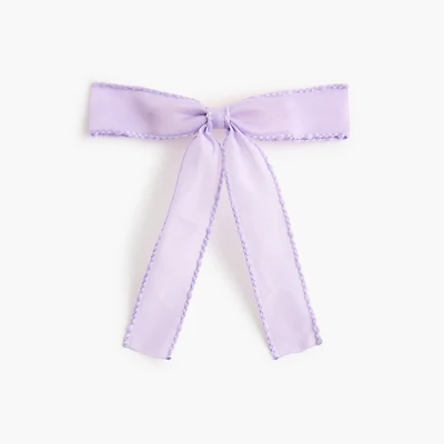 Girls' organza hair bow