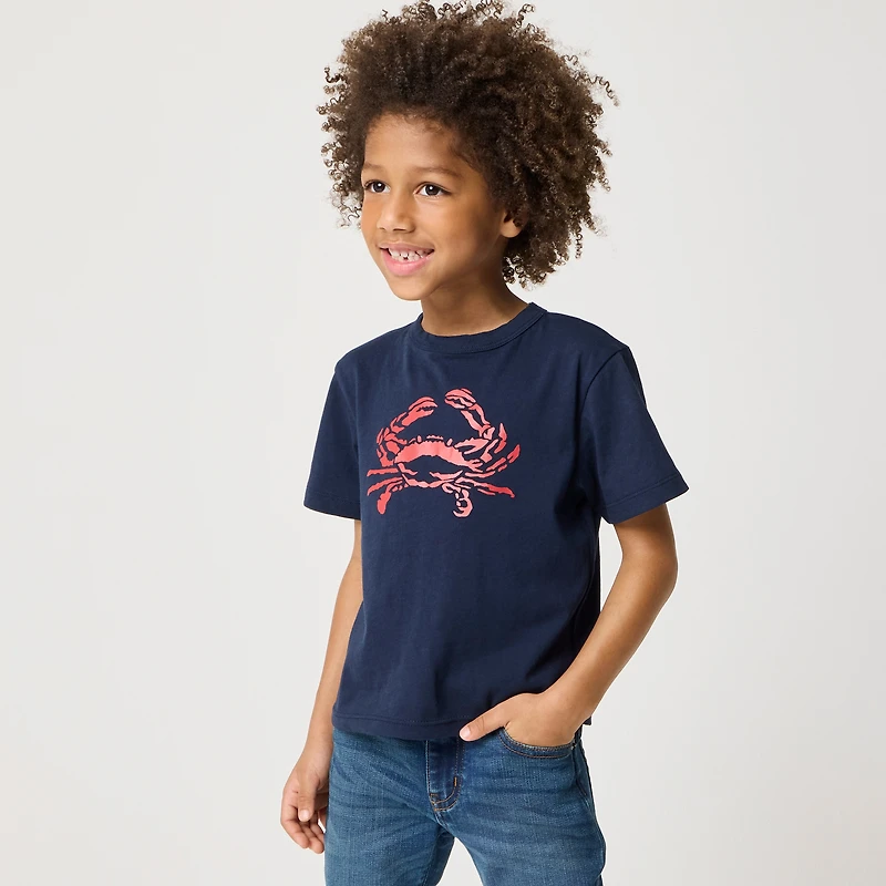 Crab graphic tee