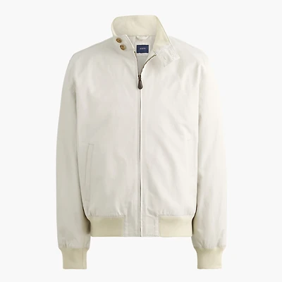 Cotton-blend Harrington jacket