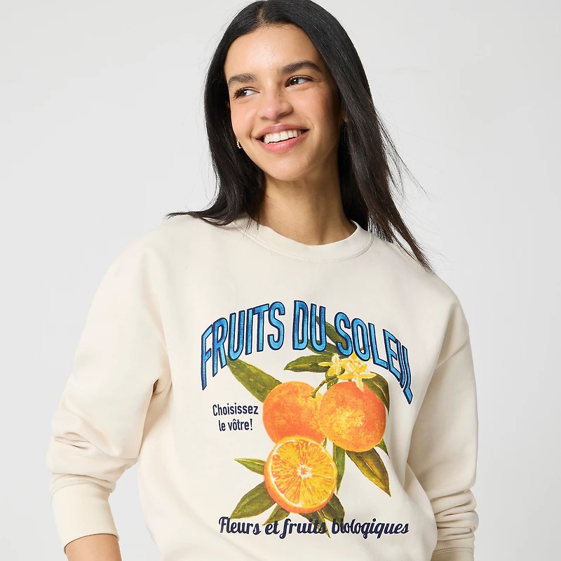 Fruits graphic sweatshirt