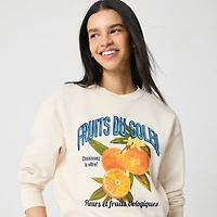 Fruits graphic sweatshirt