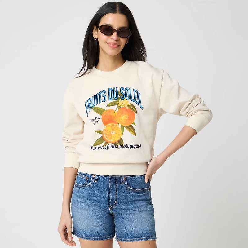 Fruits graphic sweatshirt