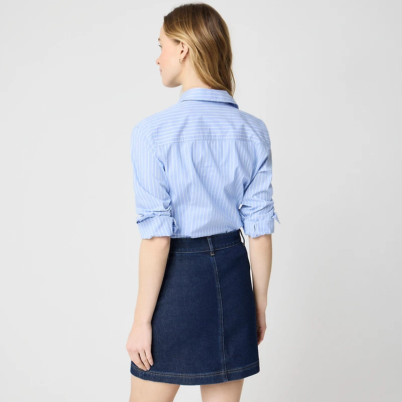 Denim patch-pocket Lizzie skirt