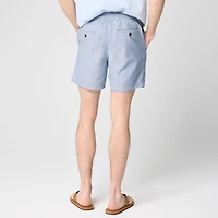 Linen-blend dock short