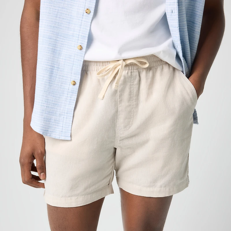 Linen-blend dock short