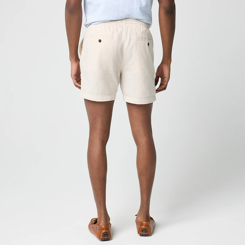 Linen-blend dock short