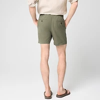 Linen-blend dock short