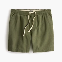 Linen-blend dock short