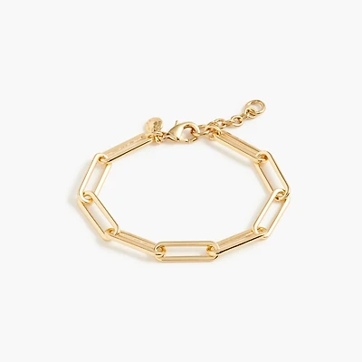 Paper-clip link bracelet