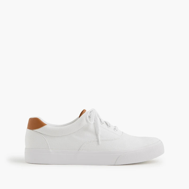 Canvas lace-up sneakers