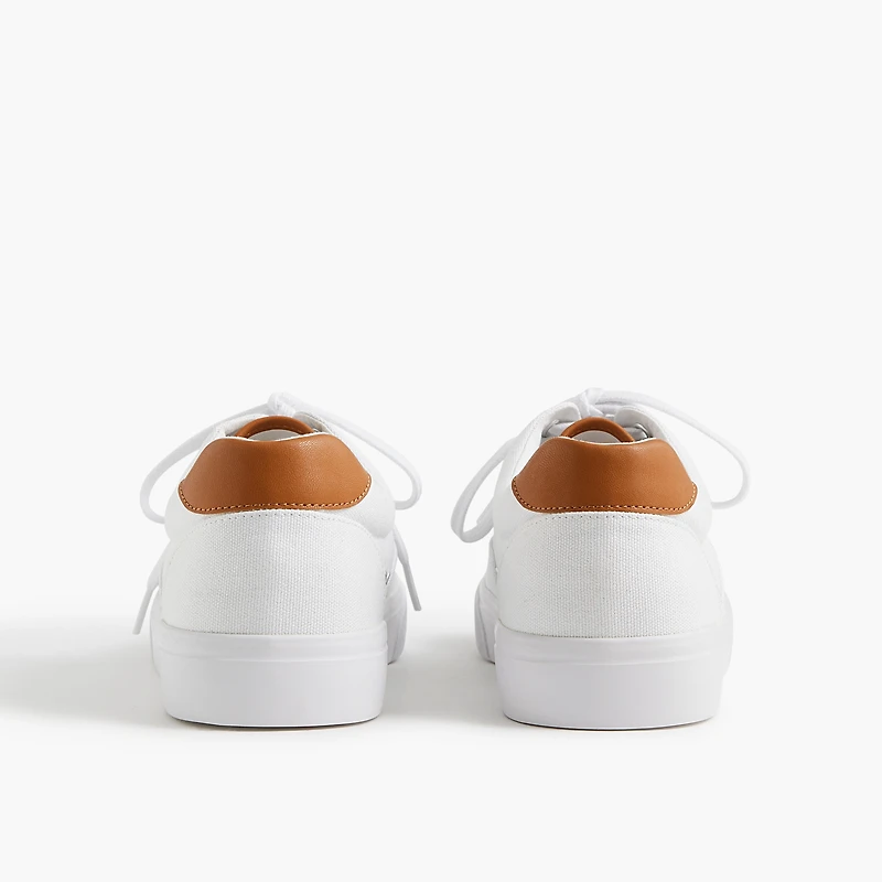Canvas lace-up sneakers