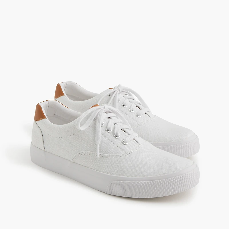 Canvas lace-up sneakers