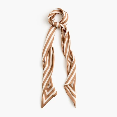 Silky skinny wrap scarf