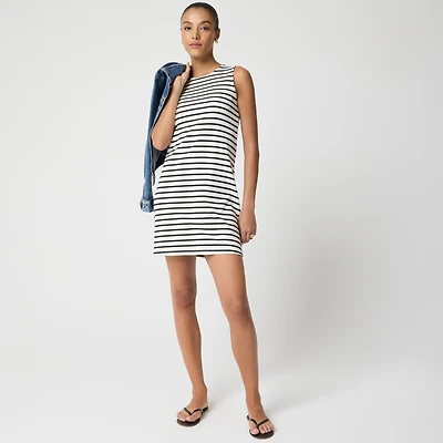 Striped Essential knit tank dress